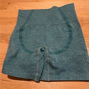 Blue Seamless Athletic Shorts